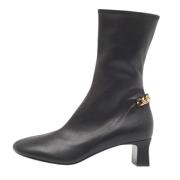 Pre-owned Leather boots Stella McCartney Pre-owned , Black , Dames