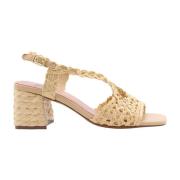 Hoge hak sandalen voor vrouwen Bibi Lou , Beige , Dames