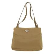 Pre-owned Fabric prada-bags Prada Vintage , Beige , Dames