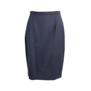 Pre-owned Wool bottoms Burberry Vintage , Blue , Dames