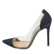 Pre-owned Denim heels Gianvito Rossi Pre-owned , Blue , Dames
