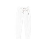 Hoge Taille Wortelbroek Twinset , White , Dames