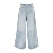Wide Jeans Vetements , Blue , Dames