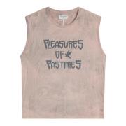 Mouwloze Pleasures of Pastimes T-shirt One Teaspoon , Pink , Dames