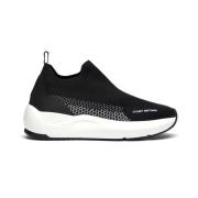 Moderne Mesh Panel Sneaker Stuart Weitzman , Black , Dames