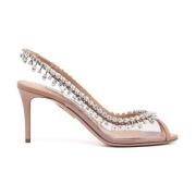 Flat Sandals Aquazzura , Pink , Dames