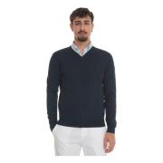 Hrl019 V-neck pullover Harmont & Blaine , Blue , Heren