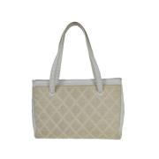 Pre-owned Cotton chanel-bags Chanel Vintage , Beige , Dames