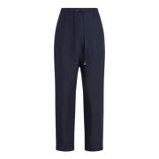 Linnen Boyfriend Broek Tommy Hilfiger , Blue , Dames