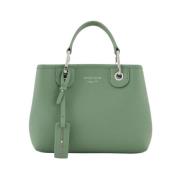 Stijlvolle Leren Portemonnee Emporio Armani , Green , Dames