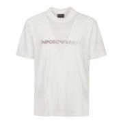 Crema T-Shirt Emporio Armani , White , Heren