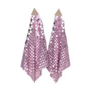 Earrings Paco Rabanne , Pink , Dames