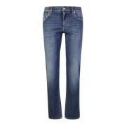Blauwe Straight-Leg Jeans voor Heren Dolce & Gabbana , Blue , Heren
