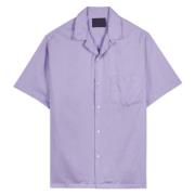 Short Sleeve Shirts Portuguese Flannel , Purple , Heren