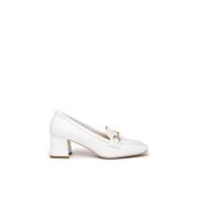 Witte Mocassin met Klem Nerogiardini , White , Dames