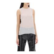 Sleeveless Tops Ami Paris , White , Dames