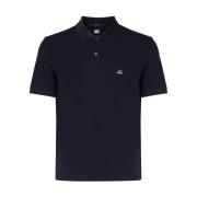 Stretch Slim Polo Shirt C.p. Company , Blue , Heren