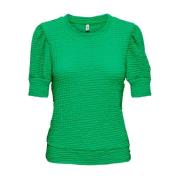 Stijlvolle korte mouw blouse Only , Green , Dames