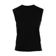 Sleeveless Tops Frame , Black , Dames