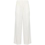 Wide Trousers Golden Goose , Beige , Dames