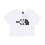 Witte Cropped Easy Tee Streetwear The North Face , White , Dames