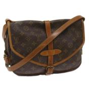 Pre-owned Canvas louis-vuitton-bags Louis Vuitton Vintage , Brown , Da...