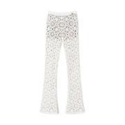 Gebreide broek Twinset , White , Dames