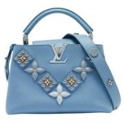 Pre-owned Leather handbags Louis Vuitton Vintage , Blue , Dames