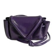 Pre-owned Leather shoulder-bags Bottega Veneta Vintage , Purple , Dame...