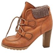 Pre-owned Fabric boots Chloé Pre-owned , Brown , Dames