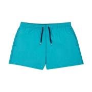 Boxershort met contraststiksels en mesh voering Malo , Blue , Heren