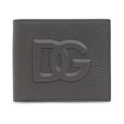 Opvouwbare portemonnee met logo Dolce & Gabbana , Gray , Heren