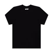 Zwart Logo Oversize T-shirt MM6 Maison Margiela , Black , Dames