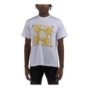Ketting Logo T-Shirt Versace Jeans Couture , White , Heren