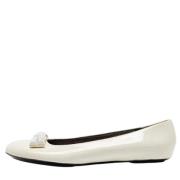 Pre-owned Leather flats Marc Jacobs Pre-owned , White , Dames