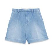 Shorts Roy Roger's , Blue , Dames