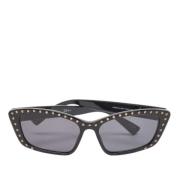 Pre-owned Acetate sunglasses Moschino Pre-Owned , Black , Dames