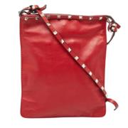 Pre-owned Leather crossbody-bags Valentino Vintage , Red , Dames