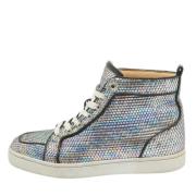 Pre-owned Leather sneakers Christian Louboutin Pre-owned , Multicolor ...