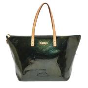 Pre-owned Leather totes Louis Vuitton Vintage , Green , Dames