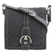 Pre-owned Canvas shoulder-bags Coach Pre-owned , Black , Dames