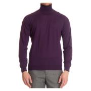 Paarse Extrafijne Wol Coltrui Drumohr , Purple , Heren