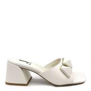 Flat Sandals Jeannot , White , Dames