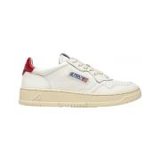 Medalist Low Wit Rode Hiel Sneaker Autry , White , Heren