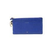 Pre-owned Leather clutches Anya Hindmarch Pre-owned , Blue , Dames