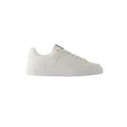 Pre-owned Leather sneakers Balmain Pre-owned , White , Heren