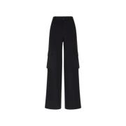 Wide Trousers Gcds , Black , Dames