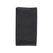 Pre-owned Leather wallets Bvlgari Vintage , Black , Dames