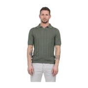 Hexagon Gebreide Polo Irish Crone , Green , Heren