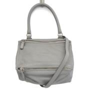 Pre-owned Leather handbags Givenchy Pre-owned , Gray , Dames